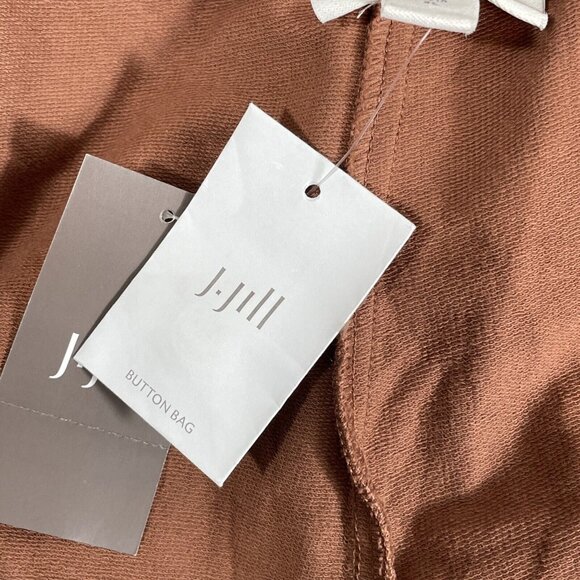 New J Jill Pants Womens Size Extra Large Red Oak Cotton Stretch High Rise - Picture 5 of 12